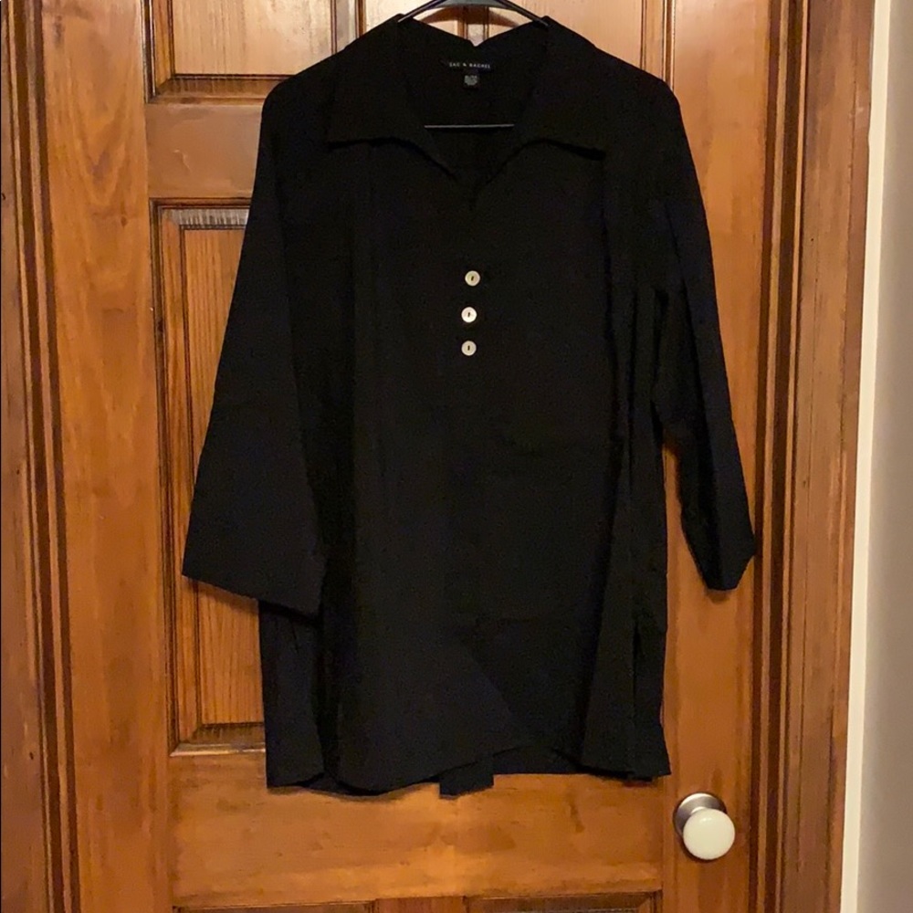 NWOT black cotton shirt